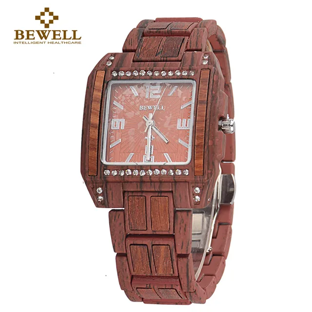 BEWELL Men's Watch Alloy Style Plus Wood Handmade Watches Special Design Watch H BEWELL Men's Watch Alloy Style Plus Wood Handmade Watches Special Design Watch H