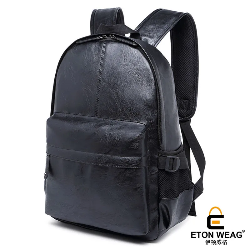 ETONWEAG Brands Italian Leather Backpacks For Teenage Girls Black