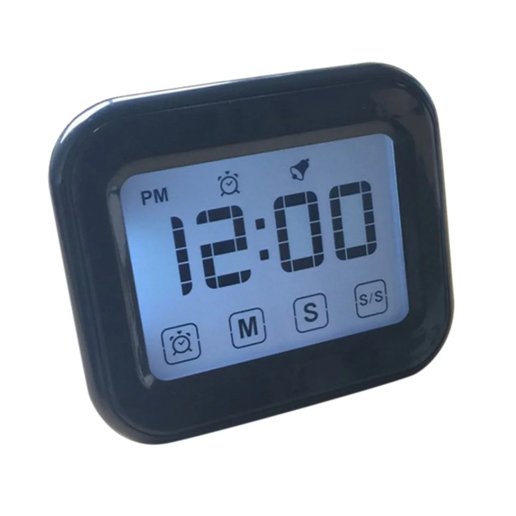Minutes/Sec/Hour Kitchen Timer Cooking Analog Count Alarm Clock,Battery Power, LCD Touch Screen