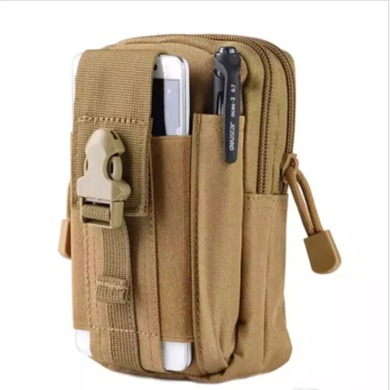 Sport Casual al aire libre militar táctica cinturón Molle bolso de la cintura de los hombres casuales de deporte Fanny paquete de la caja del teléfono Camping caza bolsas