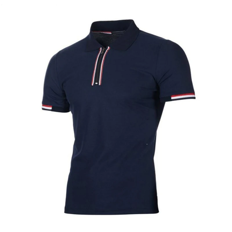 

2018 Rushed Regular Solid Short Breathable Lanlojer Summer Men's Short-sleeved Polo Shirt Element Dress Large Size Social Top
