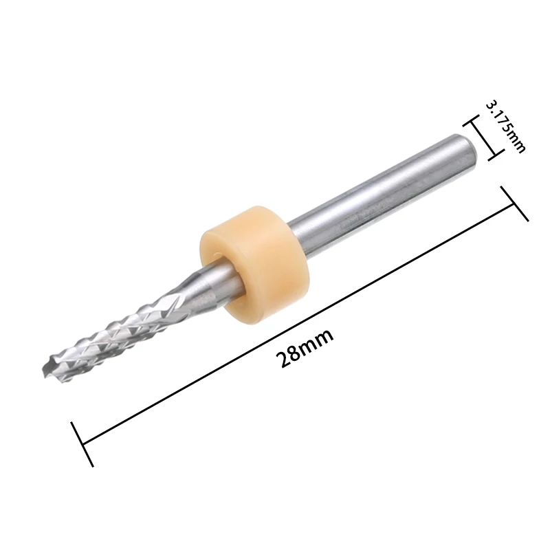 10PCS 1/1.5/2/2.5/3mm Micro Drill Bits Set Carbide Engraving Drilling Bit for PCB CNC Rotary Cutter Milling Cutting Tools