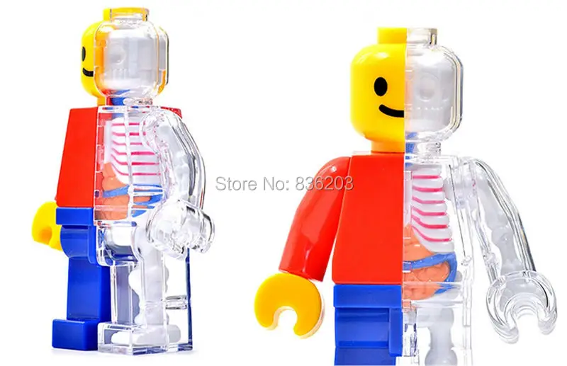 4D master vision Brick Man забавная анатомическая модель медицинская Jason Freeny скелета научные