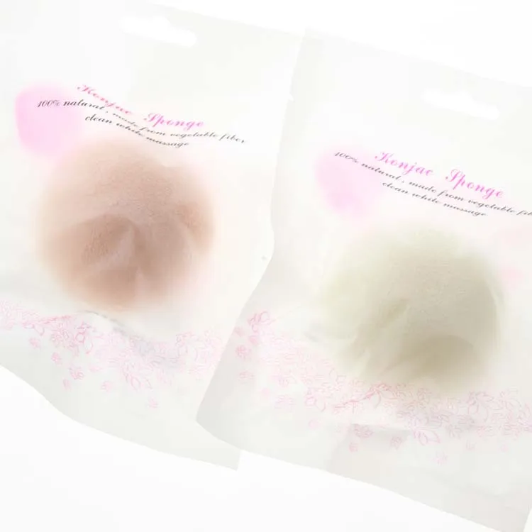 1 шт. 5 см полукруглый мокрый 100% натуральный Giantarum Konjac Sponge Конняку для очищения лица, Exfoliator, купальный стиральная слоеного