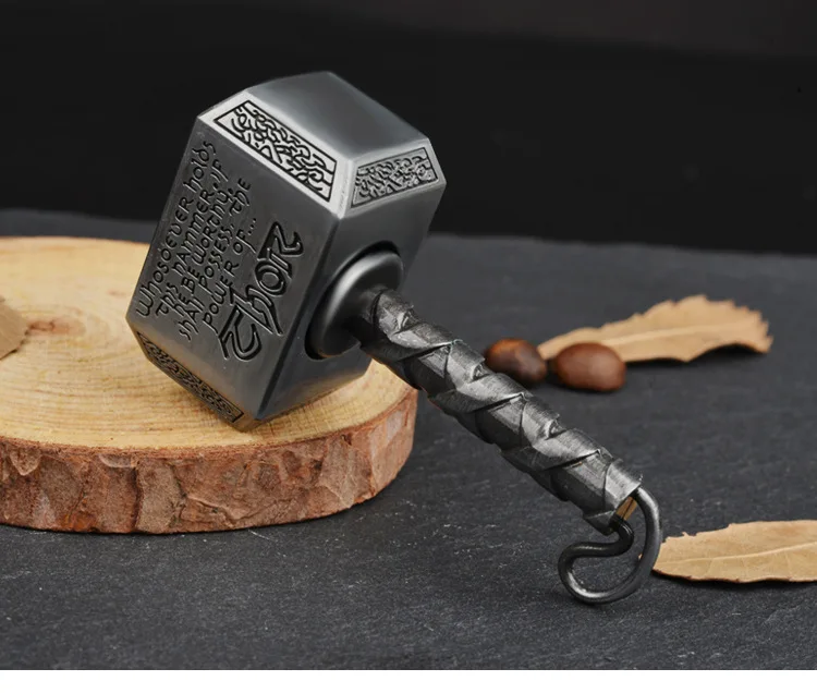 1 шт. Wiitin Thors Battle Hammer Fiesta Hand Spinner Сделано из металла, могучий Mjolnir брелок игрушка-античная латунь