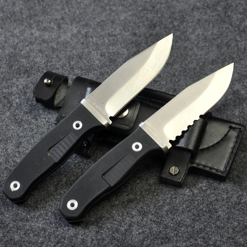 HOT Brands ATS - 34 60HRC Steel Authentic Wilderness Small Straight Knife High Hardness Outdoor Survival Camping Hunting Tool HOT Brands ATS - 34 60HRC Steel Authentic Wilderness Small Straight Knife High Hardness Outdoor Survival Camping Hunting Tool