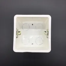 10 шт. ABS пластиковая настенная пластина настенное крепление распределительная коробка тип 86 переключатель кассета розетка настенная коробка переключателей, корпус Скрытая коробка