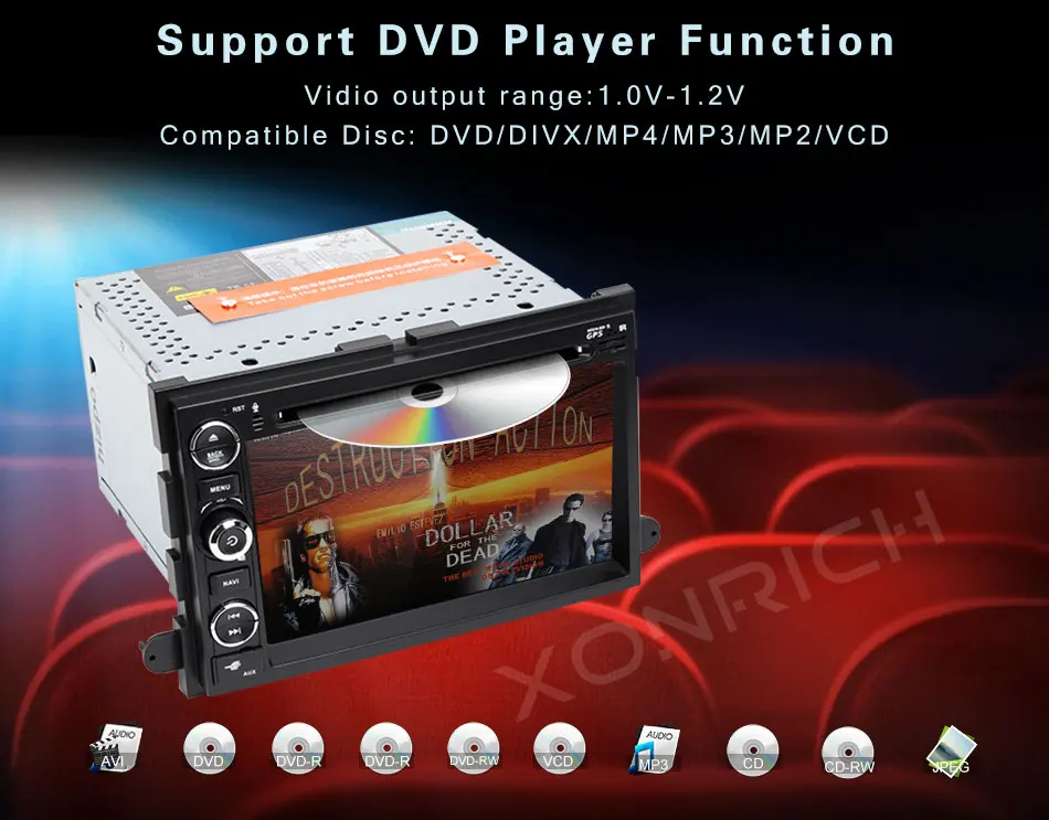 Best 2 Din Car DVD GPS Navigation for Ford F150 F250 F350 F450 Mustang Fusion Explorer Edge Escape Mercury 2005 2007 MultimediaScreen 11