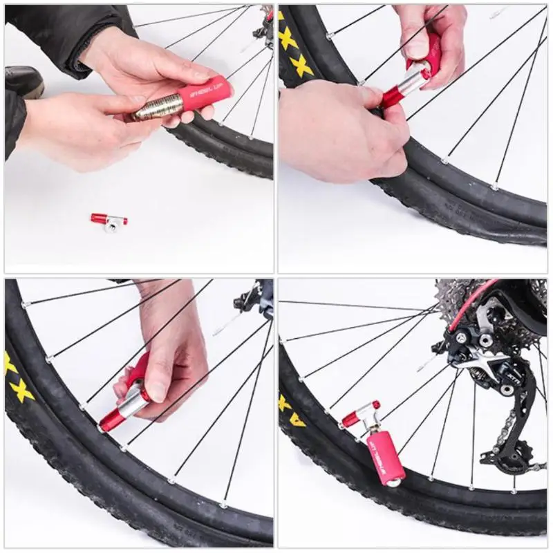 Buy Mini Bicycle Tyre CO2 Inflator Head Portable