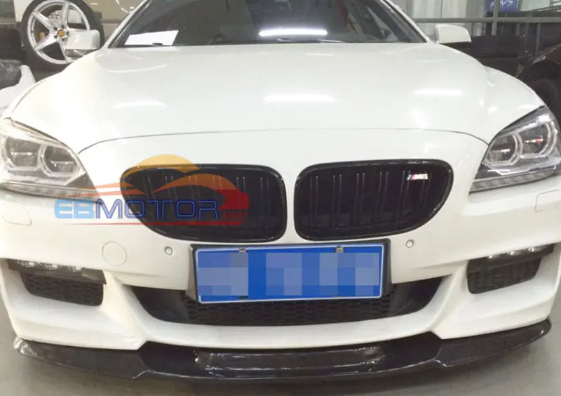 Real Carbon Fiber Front Lip spoiler for BMW F06 F12 F13 M Sport M Tech 2014UP