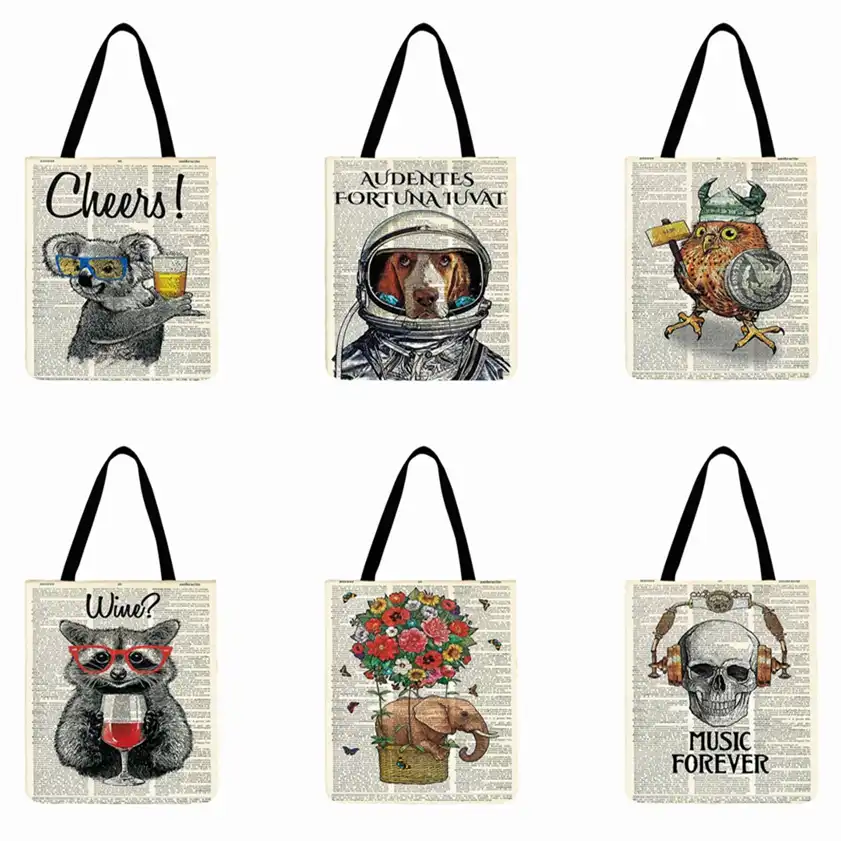 animal beach bag