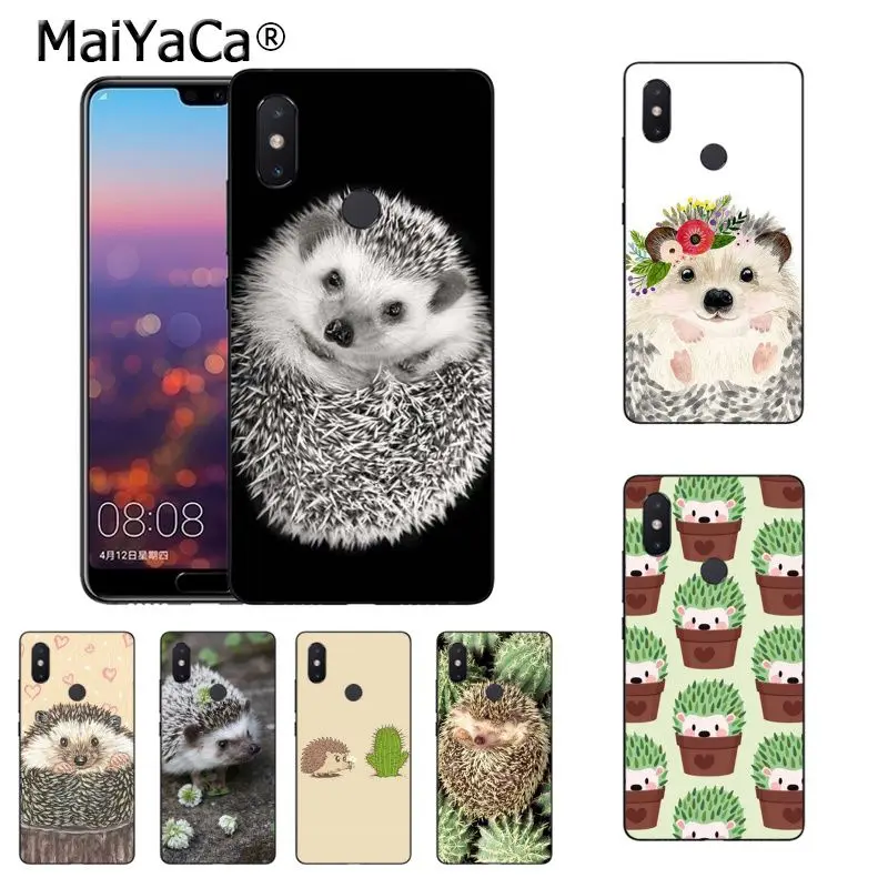 

MaiYaCa Cartoon Hedgehog Diy Printed phone case for Xiaomi Mi 6 Mix2 Mix2S Note3 8 8SE Redmi 5 5Plus Note4 4X Note5