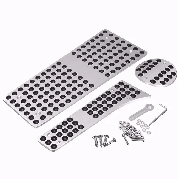 

XYIVYG Auto Car AT Foot Rest Pedals Set Non-slip Brake For Benz Smart Fortwo 07-15 LHD for Brabus 451 07-14 With Logo
