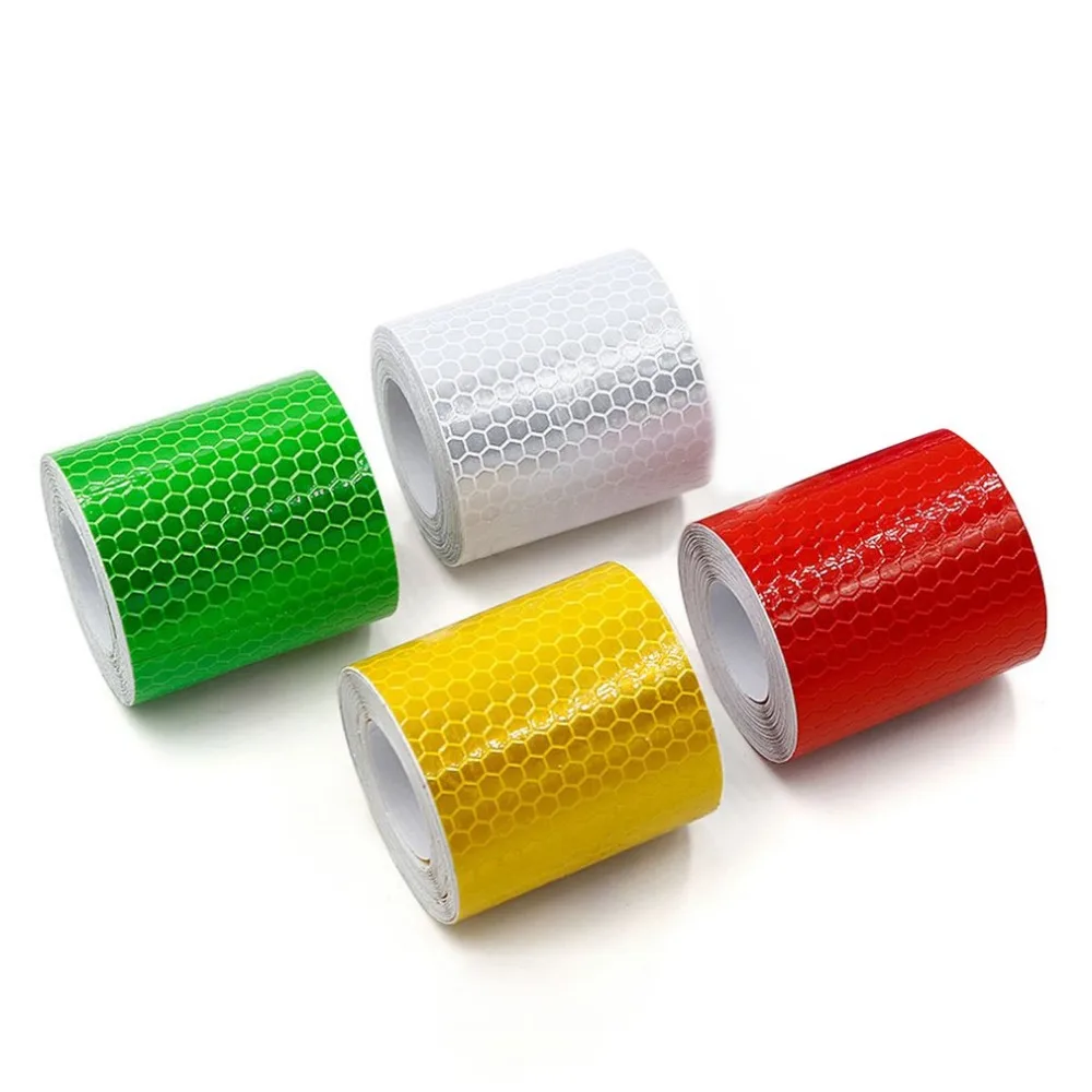 5cm*3m Safety Mark Reflective Tape Stickers Car-styling Self Adhesive Warning Automobiles Motorcycle Film | Безопасность и защита