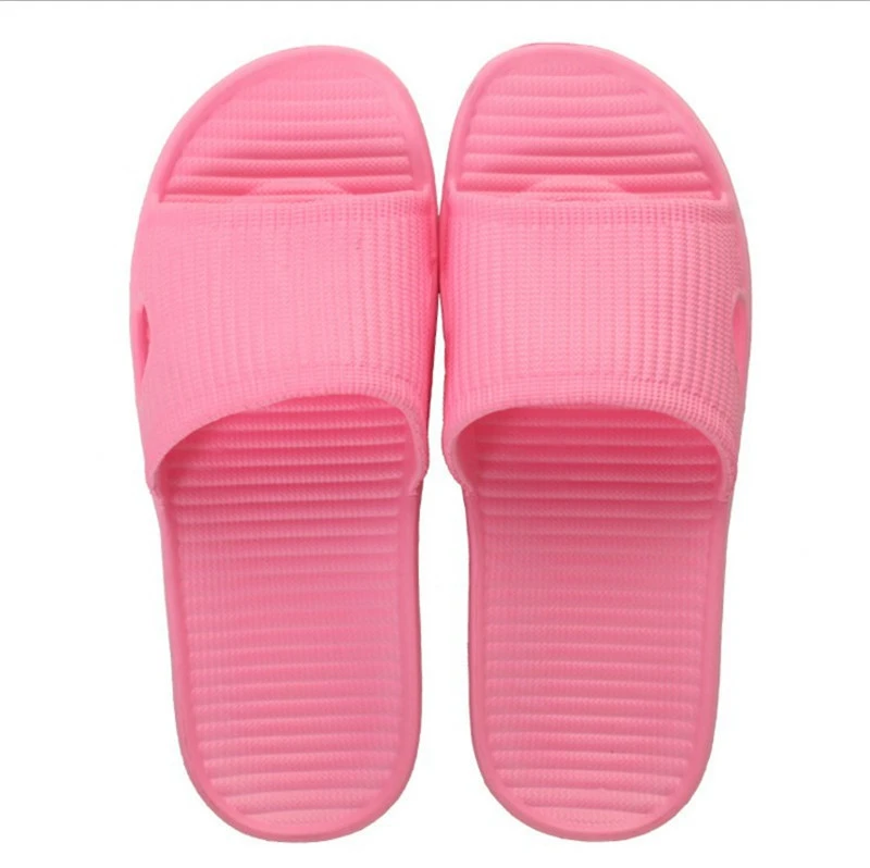 

Hot Marketing Slippers Summer Floor Skid Proof Home Floor Slippers Indoor Family Stripe Flat Bathroom Bath Sandal Slippers Women