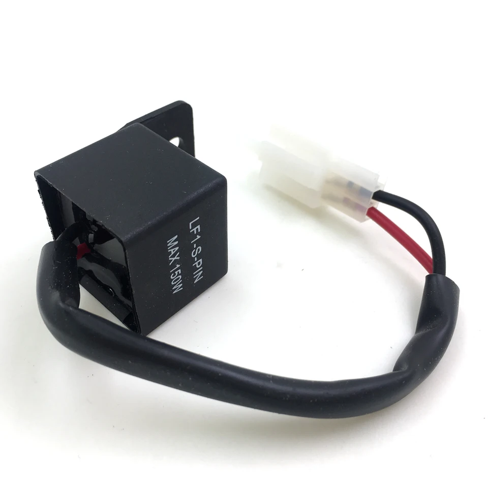2-Pin LED Flasher Relay For Motorcycles - Fix Hyper Flash Turn Signals, 12V