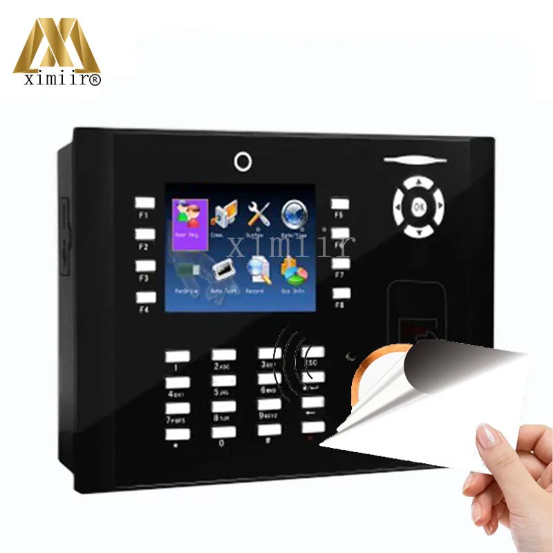 

Hot Selling ZK M800 TCP/IP Time Attendance Time Clock With 13.56MHZ MF Card Reader Biometric Time Recording With Camera