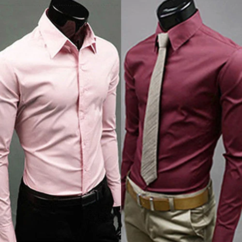 Модные карамельные цвета мужские рубашки с длинным рукавом приталенная деловая рубашка Повседневная Хлопковая сорочка Homme Camisas Masculina
