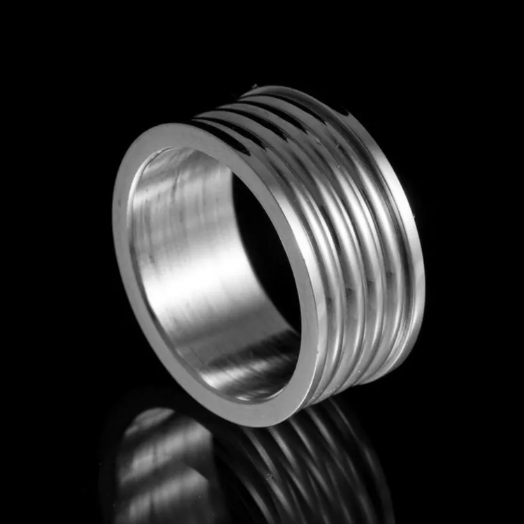 

Hot Movie men's finger Rings the one ring Titanium Stainless Steel gold Ring 10MM for men's gifts wedding men jewelry