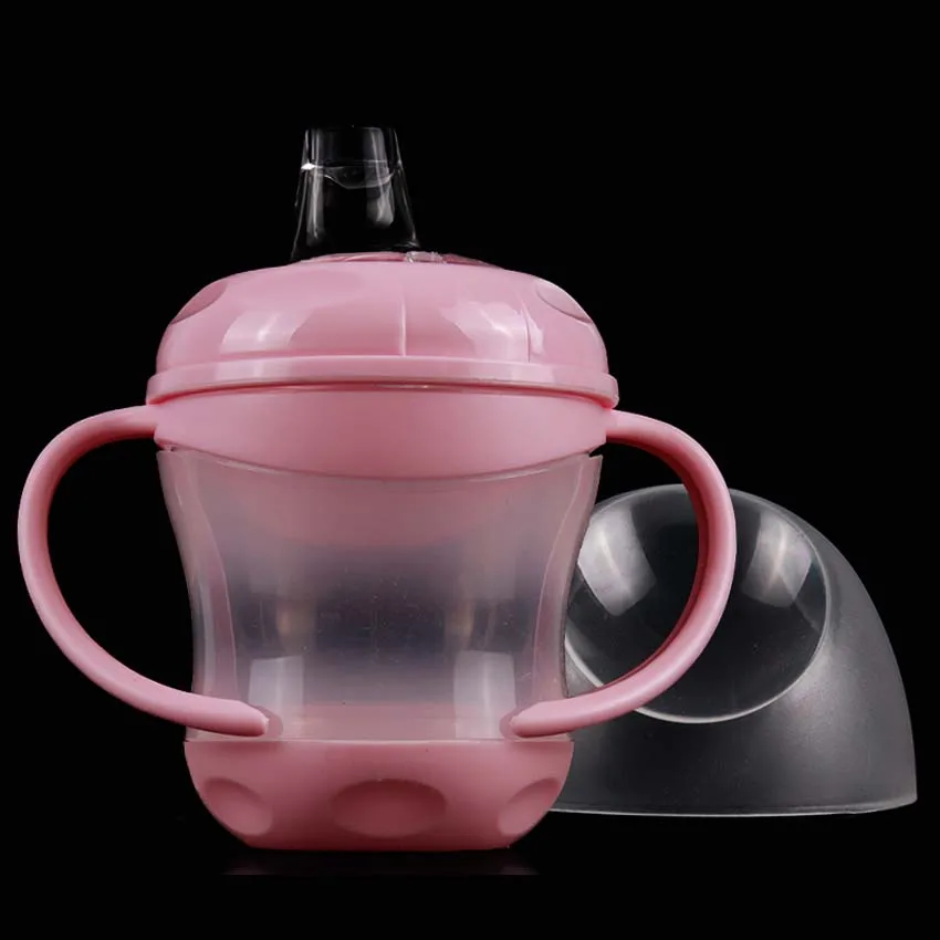 Kids Children Infant Baby Sip Cup with Built in Straw Mug Drink Solid Feeding-DA