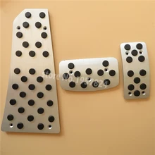 DEE Car Accessory For MITSUBISHI PAJERO/Pajero SPORT Fuel Brake Foot Rest AT Pedal Plate Accelerator Pad Sticker Styling
