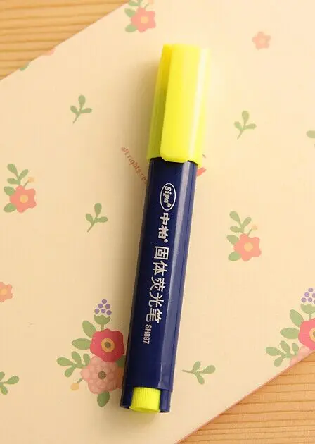 Candy color Solid jelly highlighter pen Inkless markers pen Highlighter