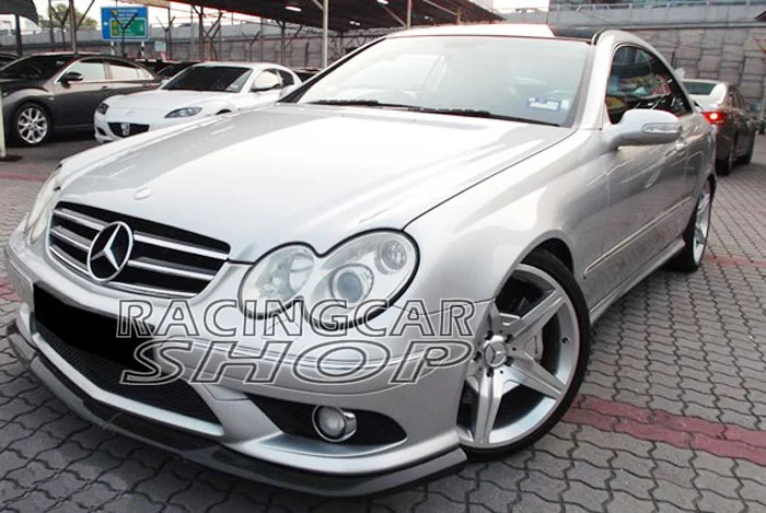 REAL CARBON FIBER FRONT LIP SPOILER for MERCEDES BENZ W209 CLK CLK500 CLK550 CLK55 AMG front BUMPER 2006UP
