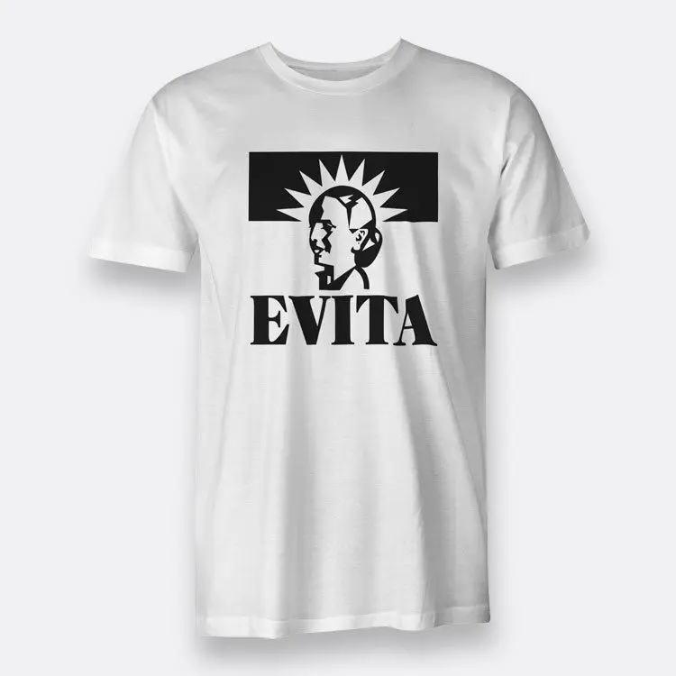 Evita музыкальный Для мужчин тройники S к 3XL белая футболка Новинка 2018 г. Модные |