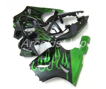 

New ABS Fairings Kit Fit for kawasaki Ninja ZX7R 7R 1996-2003 1997 1998 1999 2000 2001 2002 ZX-7R 7R Free Custom green Flame