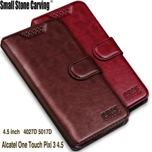 Для Alcatel One Touch Pixi 3 4,5 чехол 4," откидная крышка для Alcatel 4027D 5017D кошелек чехол для телефона для Alcatel One touch Pixi3 4,5
