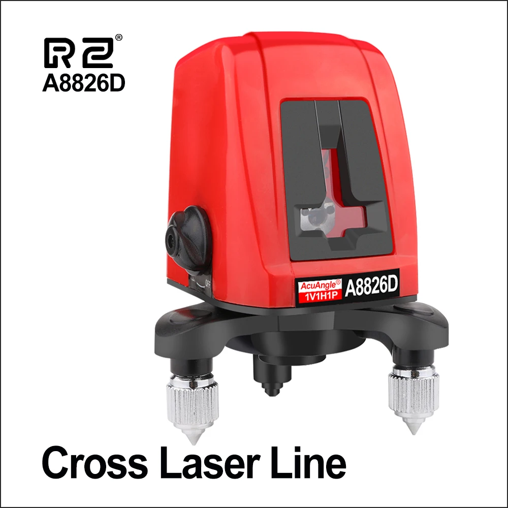 Najtaniej RZ poziom lasera s 360 poziom lasera samopoziomujący poziomy pionowy obrotowy Mini 2 linii lasery uchwyt 3D A8826D statyw poziom lasera