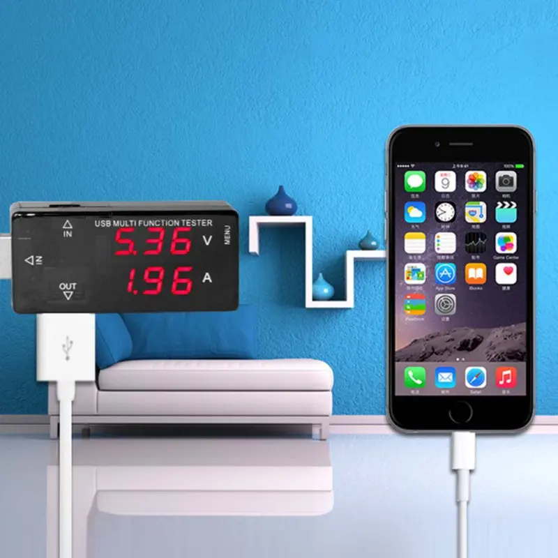 USB Многофункциональный тестер Ток Напряжение зарядное устройство детектор