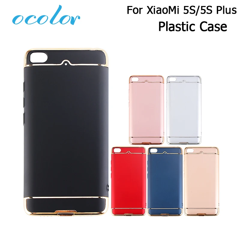 Ocolor для Xiaomi 5S жесткий Пластик случае Роскошные золотые красный съемный протектор