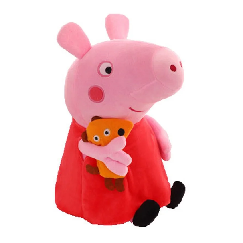 Свинья Пегги плюшевая игрушка розовый Пепе свинья соц Свинья Джордж Подушка детский подарок на день рождения