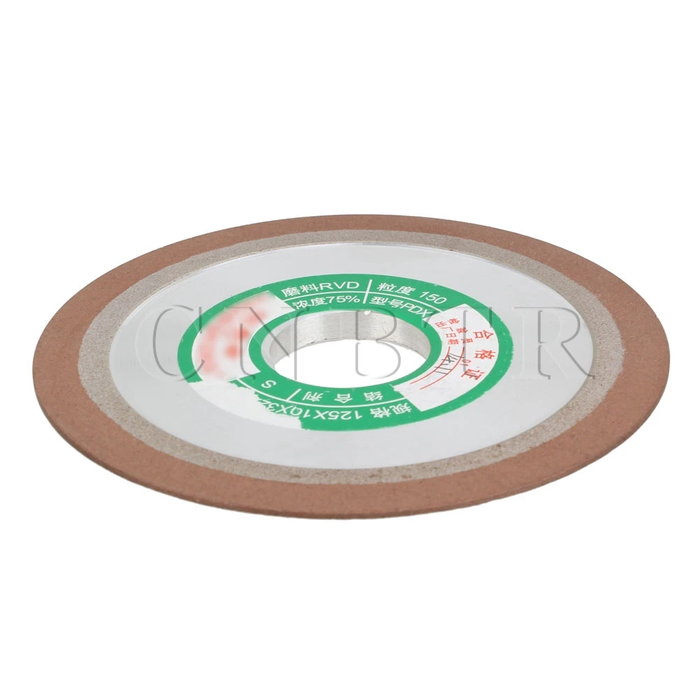 

CNBTR Grit 150 Cutter Grinder 125mm Dia Tapered Plain Resin Diamond Grinding Wheel