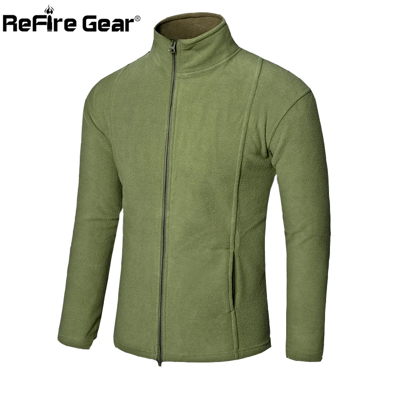 Autumn US Army Tactical Soft Fleece Jacket Men Thermal Polartec No