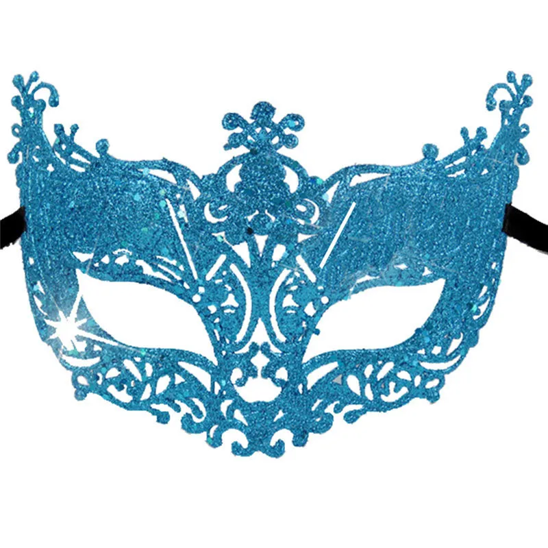 1 шт. год Хэллоуин вечерние маска с шипами платье Венецианский глаз карнавальный костюм сексуальная маска фестиваль 5 цветов - Цвет: Синий