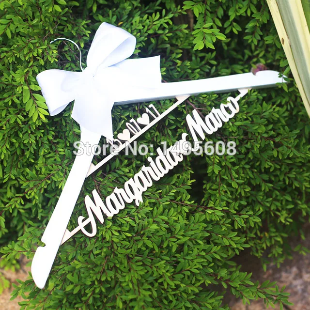 Personalized Brides Hanger, Name Hanger, Bridesmaid Gift, rustic Bridal Wedding Hanger with double heart Personalized Brides Hanger, Name Hanger, Bridesmaid Gift, rustic Bridal Wedding Hanger with double heart