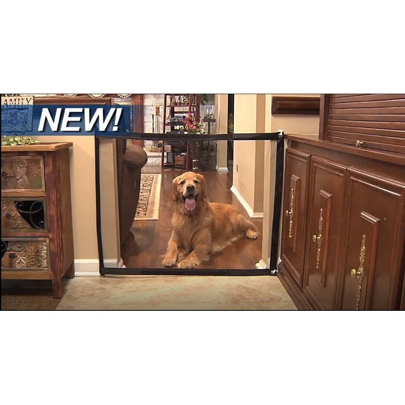 

2019 Mesh Magic-Gate Dog Pet Fences Portable Folding Safe Guard Protection Safety Magic Gate for Dogs Pet Supplies