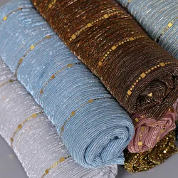 The new slide wire crushed silver Muslim long towel sequins thin section breathable scarf Woman Head Scarf muslim Hijab The new slide wire crushed silver Muslim long towel sequins thin section breathable scarf Woman Head Scarf muslim Hijab