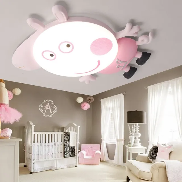 Peppa Schwein Kitty Katze Cartoon Stil Kinderzimmer Deckenleuchte 