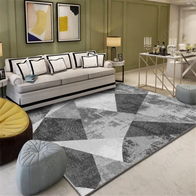 

Nordic Abstract Door Mat Living Room Carpets 3D Printing Soft Carpet Coffee Table Mat Bedroom Non-slip Absorbent Polyester Rug