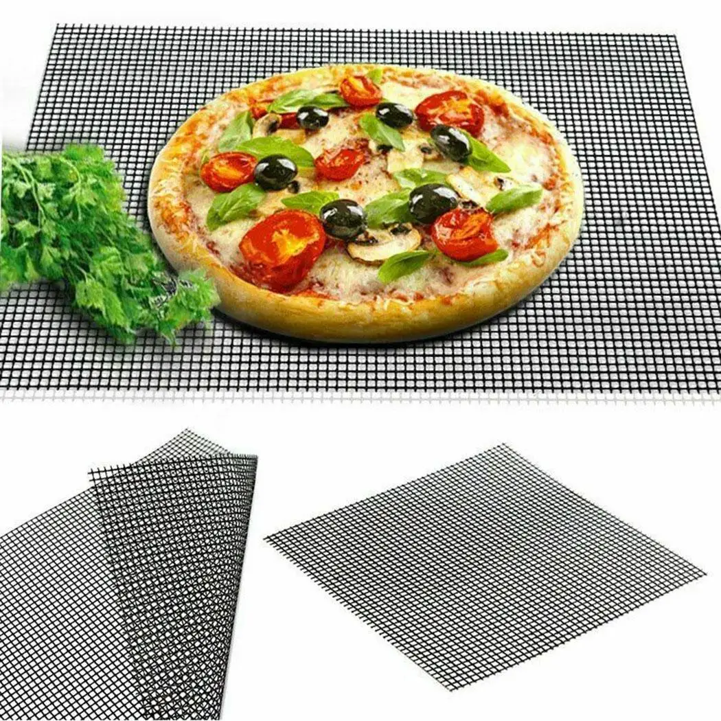 

Grill Mat Cooking Tool Barbecue Grid Grilling Mat High Temperature Resistance Steamer Mat Pizza Mat Non-Stick Teflon Cooking She