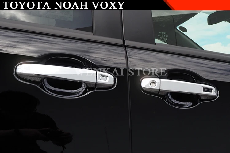 WENKAI для Toyota Noah ABS хромированные аксессуары авто-Стайлинг внешняя сторона дверной ручки крышки 12 шт