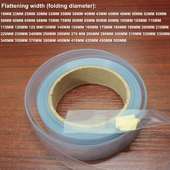 

1kg 100MM Wide Battery Shrink Film PVC Plastic Heat Shrinkable Sleeve Battery DIY Skin Package Insulation Film