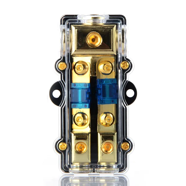 Best Offers 1PCS Universal Car Auto Vehicles Audio Amplifier 1 in 2 ways Out Fuse Holder Fuse Box Best Offers 1PCS Universal Car Auto Vehicles Audio Amplifier 1 in 2 ways Out Fuse Holder Fuse Box