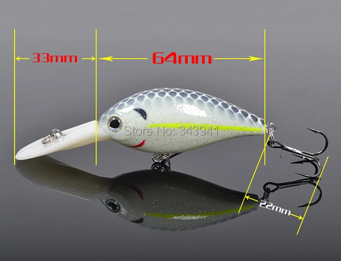 3 шт./лот Trulinoya Crankbait 64 мм/16,5 г рыболовные приманки, наживки жесткая приманка, воблер рыболовные снасти