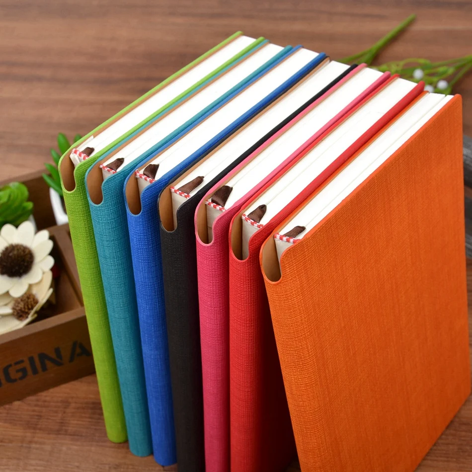 Блокноты формата А5 с 112 листами(224 страниц) бумажная школа планирования блокнот канцелярские блокноты Обложка из искусственной кожи дневник