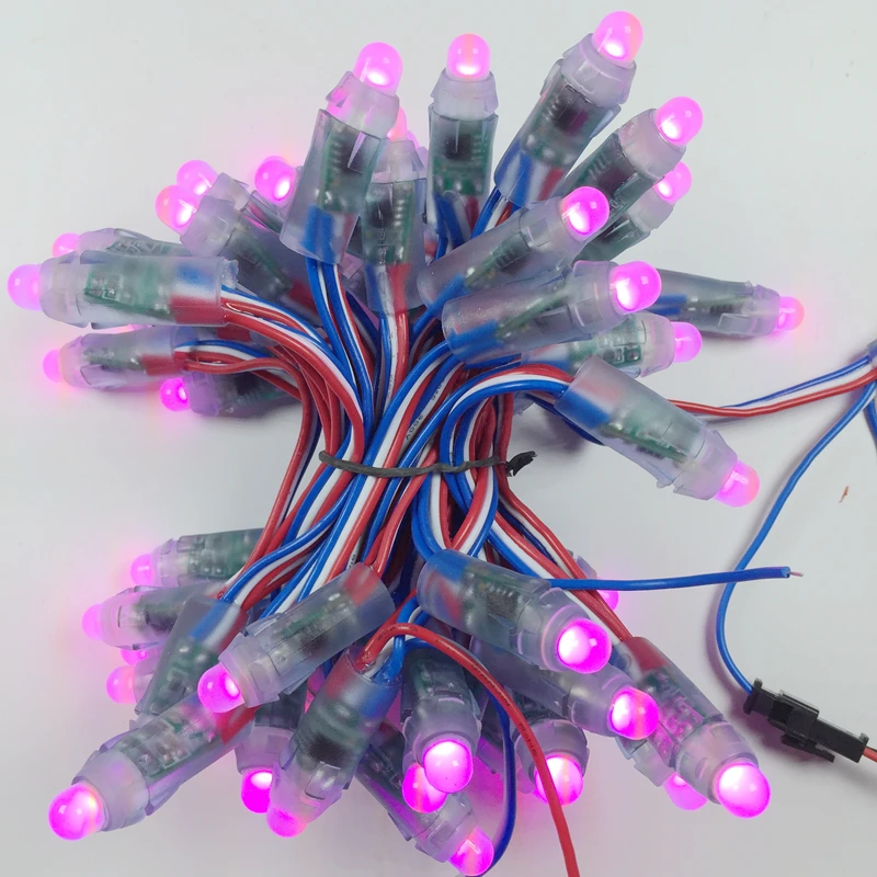 1000 шт. DC5V 12 В WS2811 IC RGB светодиодный модульная светящаяся гирлянда мм полноцветная