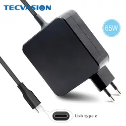 20 в 3.25A 65 Вт 60 Вт 45 Вт usb type C зарядное устройство для ноутбука мобильный адаптер питания для телефона для lenovo Asus hp Dell Xiaomi 13 huawei Matebook